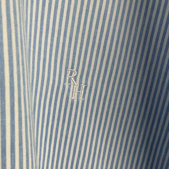 Recreational Habits Martha Shirt Oversize Blue Stripe Women's Size XL NWT - Picture 5 of 7